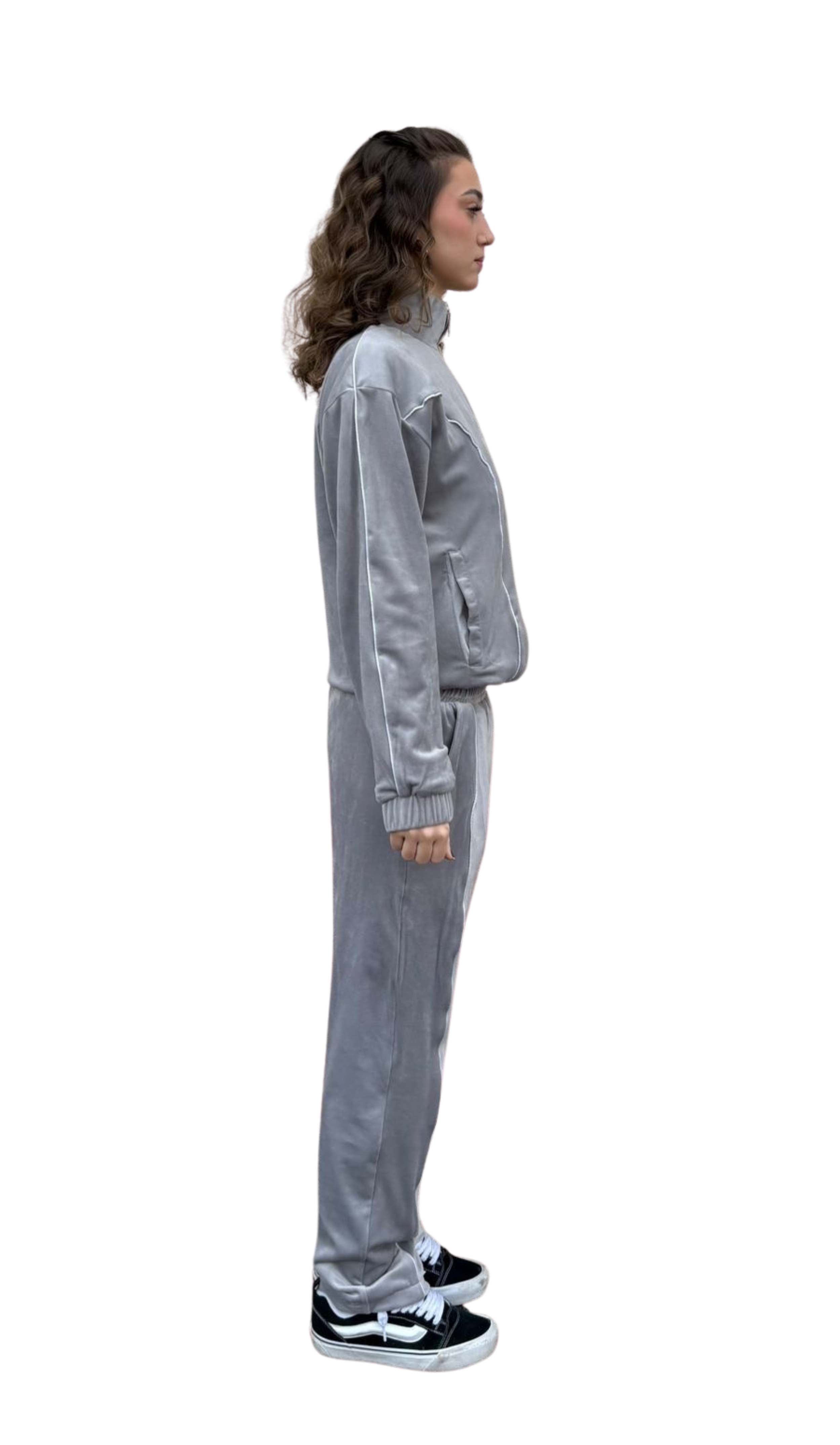 Tracksuit Grey Velour