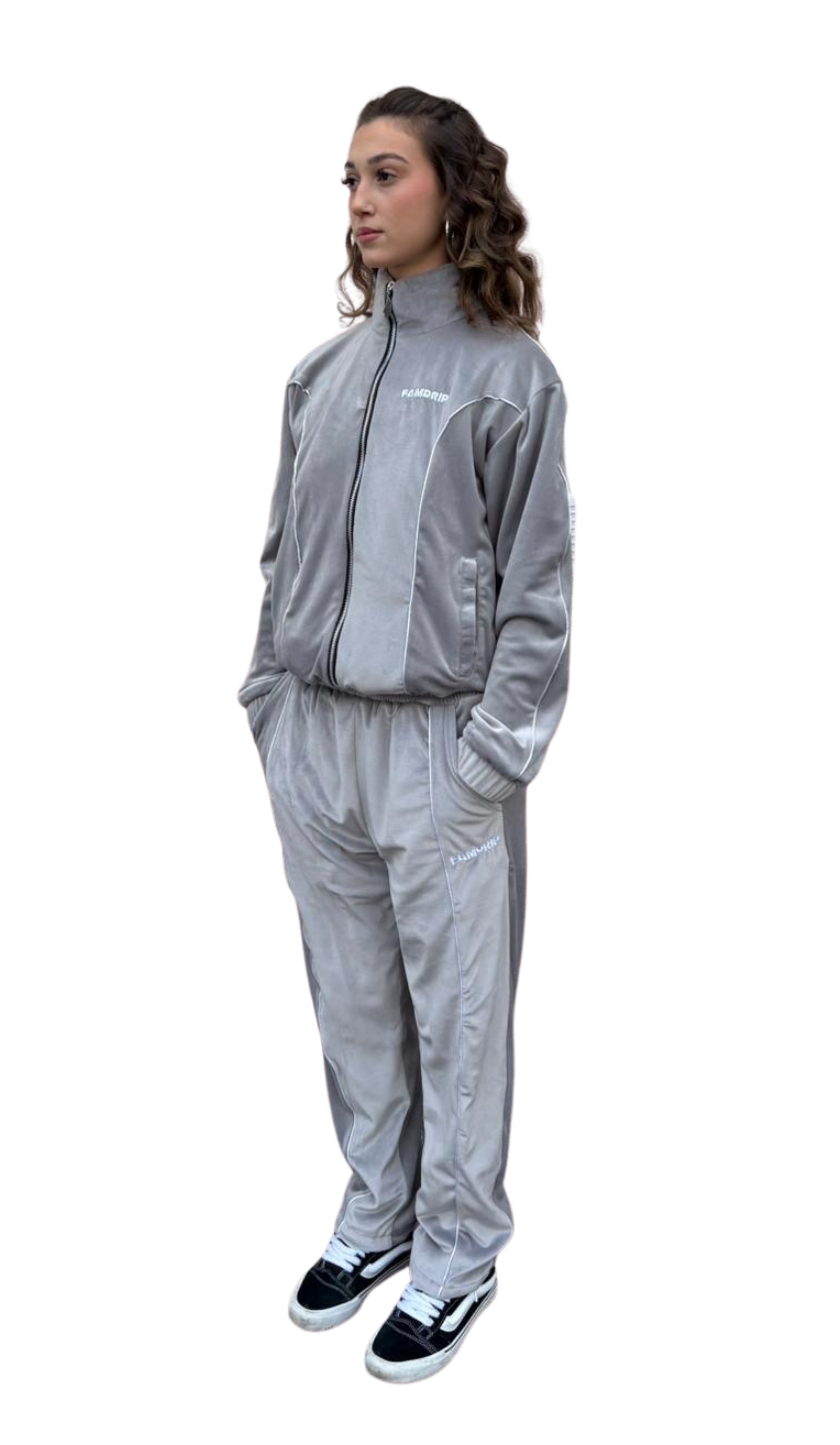 Tracksuit Grey Velour